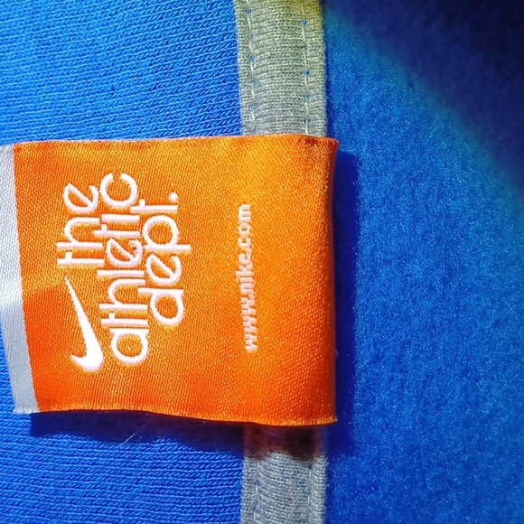 Nike Blue Zip Up Sweatshirt Pockets Size  XXL - Picture 9 of 11